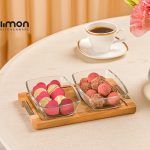 اردورخوری بزرگ 2عددی پایه چوبی