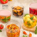 ظرف شیشه ای دربدار 190 میلی لیتر