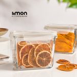 ظرف شیشه ای مستطیل 920 میلی لیتر