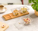 اردور خوری مربع پایه چوبی 3 عددی