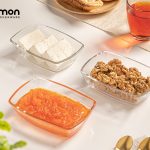 پیاله سرو شیشه ای بزرگ