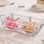 اردوخوری شیشه مربع2خانه