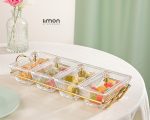 اردوخوری شیشه مستطیل4خانه - تصویر 2