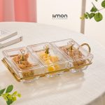 اردوخوری شیشه مستطیل3خانه