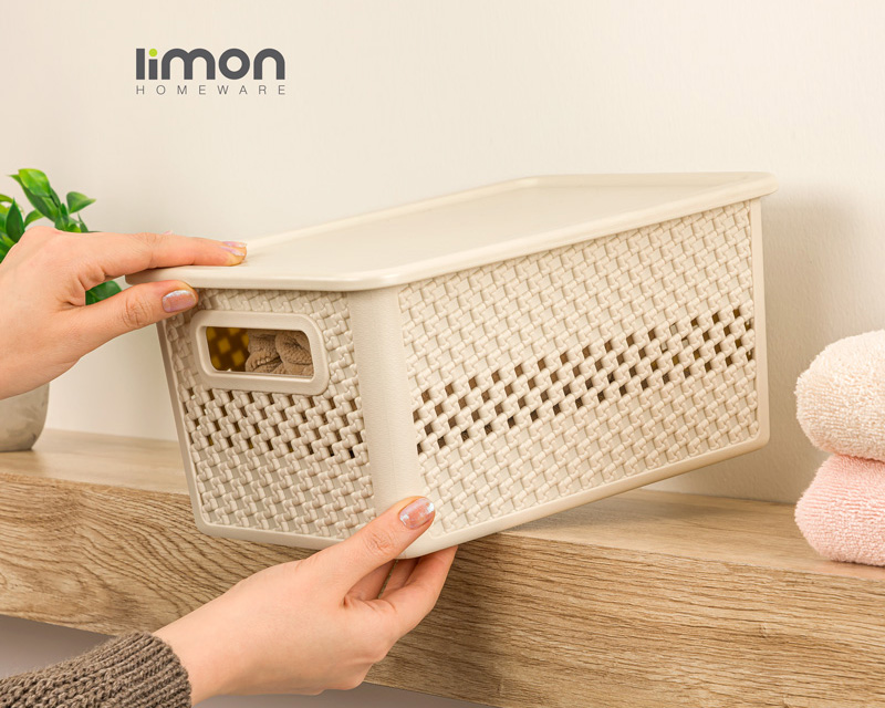 1U9A2554 باکس نظم دهنده دربدار کوچک طرح بافت - تصویر 1