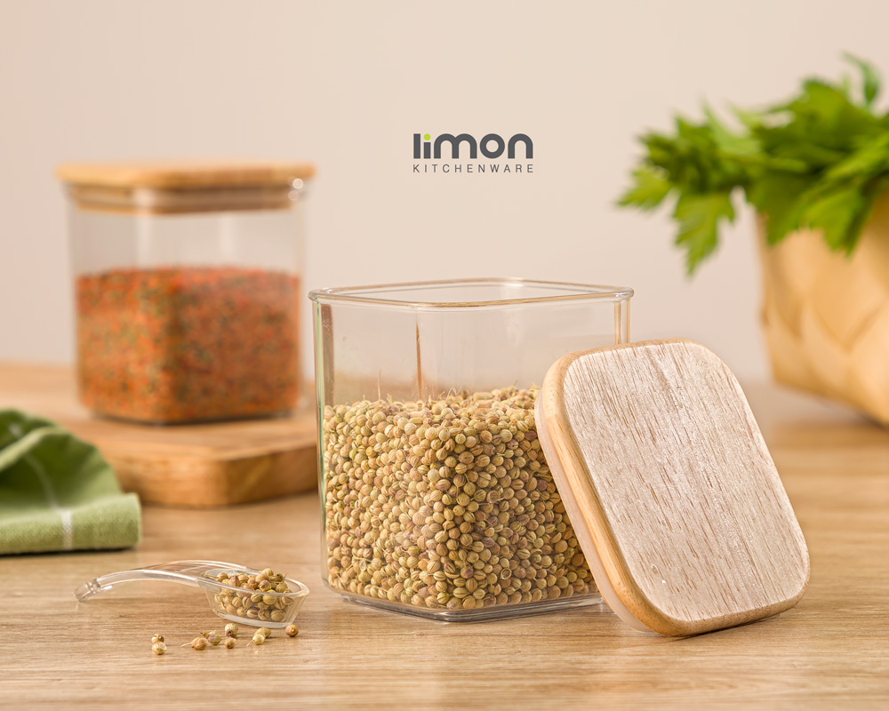 1U9A4128 جا ادویه سارینا 3 درب چوبی - تصویر 1