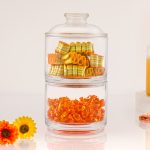 ظرف شکلات خوری 2 طبقه اکرولیک