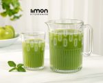 ست پارچ و لیوان شیشه ای چاپدار شیاردار - تصویر 2