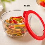 کاسه گردشیشه ای دربدارشیاردار970میلی لیتر