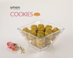 پیاله مربع شیشه ای پذیرایی - تصویر 2