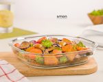 ظرف شیشه ای سرو و نگهداری دربدار 1.250 لیتر