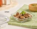 ظرف شیشه ای سرو و نگهداری دربدار 210 میلی لیتر - تصویر 4