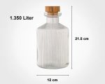 تنگ آب درب چوبی 1.35 لیتر - تصویر 3