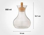 تنگ آب درب چوبی 950 میلی لیتر - تصویر 3