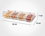 اردوخوری شیشه مستطیل4خانه - تصویر 4