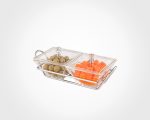 اردوخوری شیشه مربع2خانه - تصویر 3