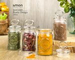 جا ادویه شیشه ای روستیک