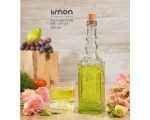 بطری چهارگوش درب چوب پنبه سایز 2