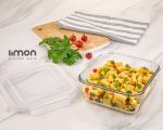 ظرف شیشه ای 2.3 لیتر