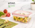 ظرف شیشه ای مستطیل 1.5 لیتر