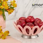 سبد میوه کوچک پایه استیل