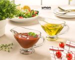 سس خوری شیشه ای دسته دار