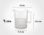 پارچ شیشه ای شیار دار - تصویر 4