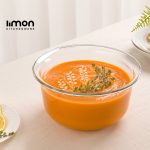 کاسه گرد شیشه ای 3 لیتر