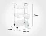 ترولی 3 طبقه چرخ دار - تصویر 2