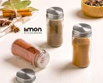 جاادویه شیشه ای 100ccدرب فلزی