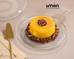 دیس گرد شیشه ای قطر 30 سانت