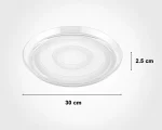 دیس گرد شیشه ای قطر 30 سانت - تصویر 2