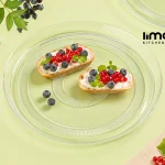 دیس گرد شیشه ای قطر 33 سانت