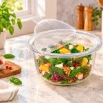 ظرف شیشه ای گرد دربدار4لیتری