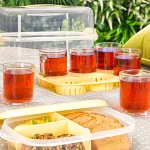سرویس چایی خوری 6 نفره مسافرتی پاستیلی
