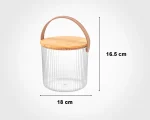 سطل شیار دار 3 لیتر درب چوبی - تصویر 3