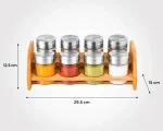 ادویه 8 عددی استیل و چوب - تصویر 2