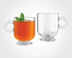 فنجان شیشه ای پایه دار 220 cc - تصویر 2
