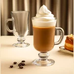 لیوان شیشه ای پایه دار