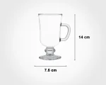 لیوان شیشه ای پایه دار - تصویر 2